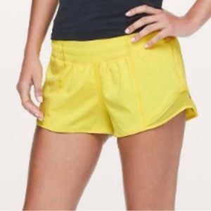 Lululemon Hotty Hot short yellow